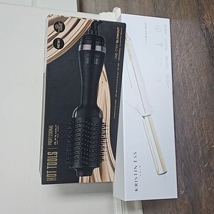 HOT TOOLS Black Gold Volumizer + Kristin Ess Curling Iron